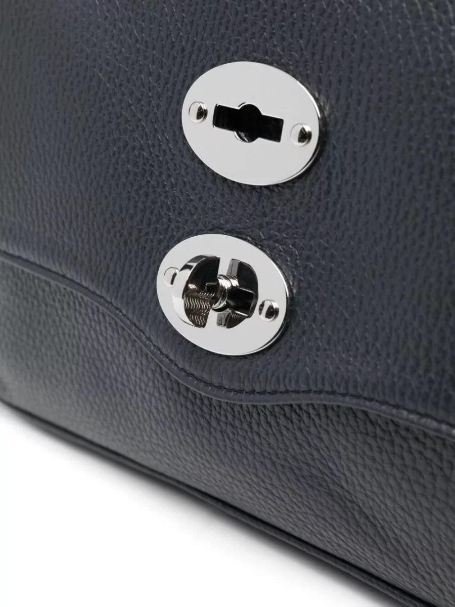 Zanellato Small Leather Crossbody Bag Featuring Studs