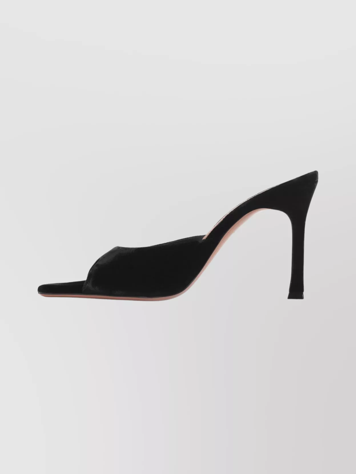 Amina Muaddi Velvet Open Toe Sandals 95