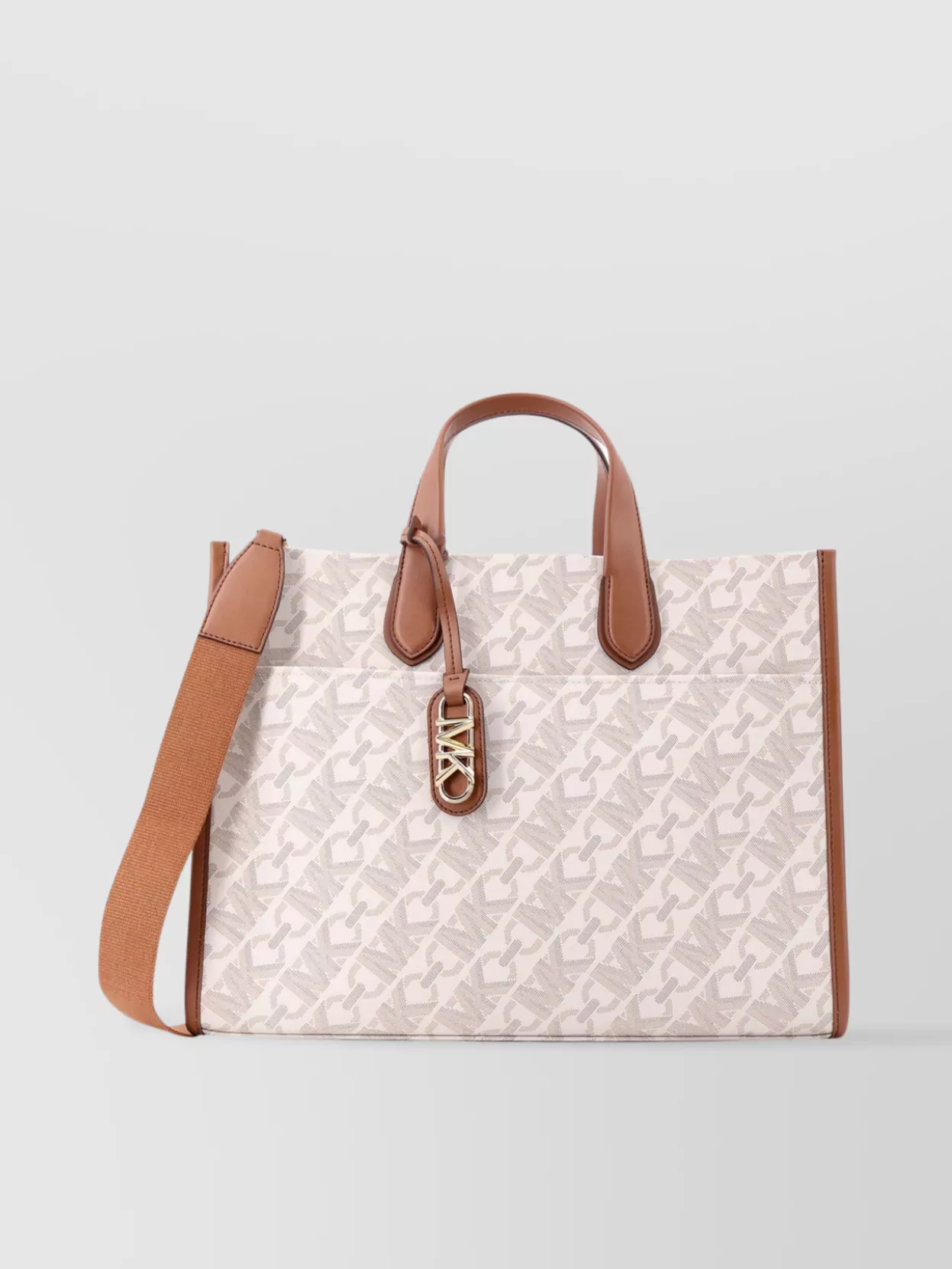 Michael Kors Gigi Covered Canvas Handbag Empire Logo Print