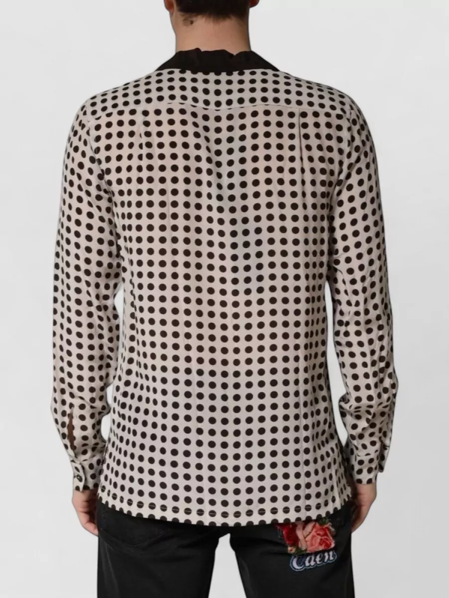 Dolce&Gabbana Silk Polka Dot Shirt