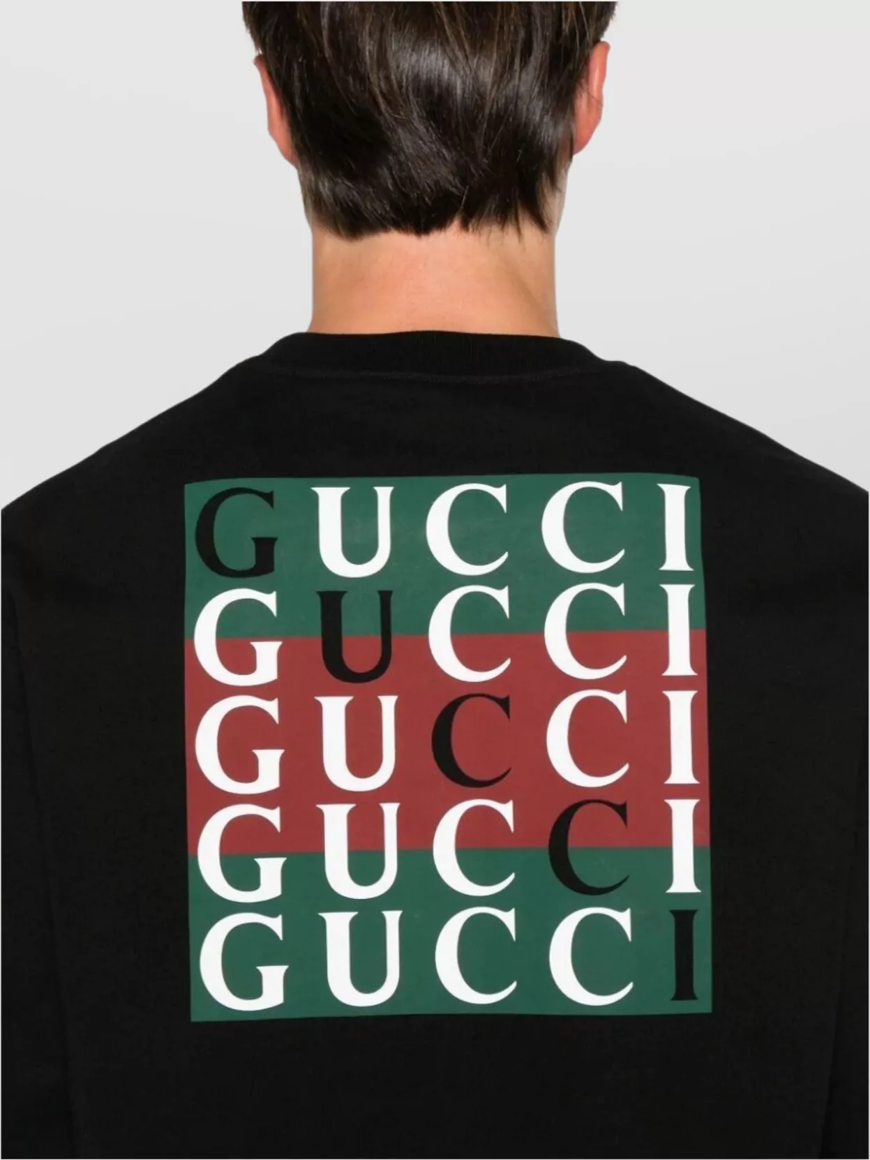 Gucci Crew Neck Cotton Jersey Sweatshirt