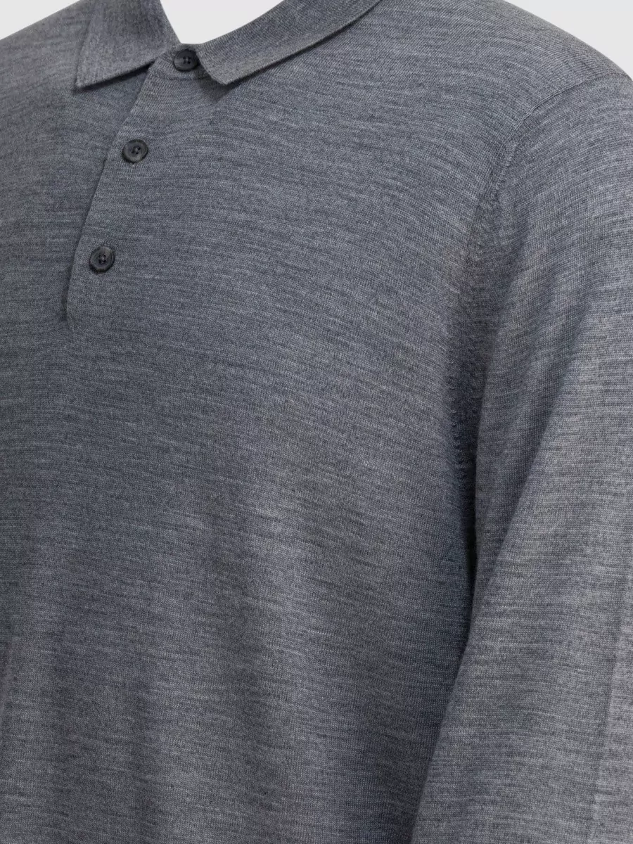 Vince Merino Wool Polo Jumper