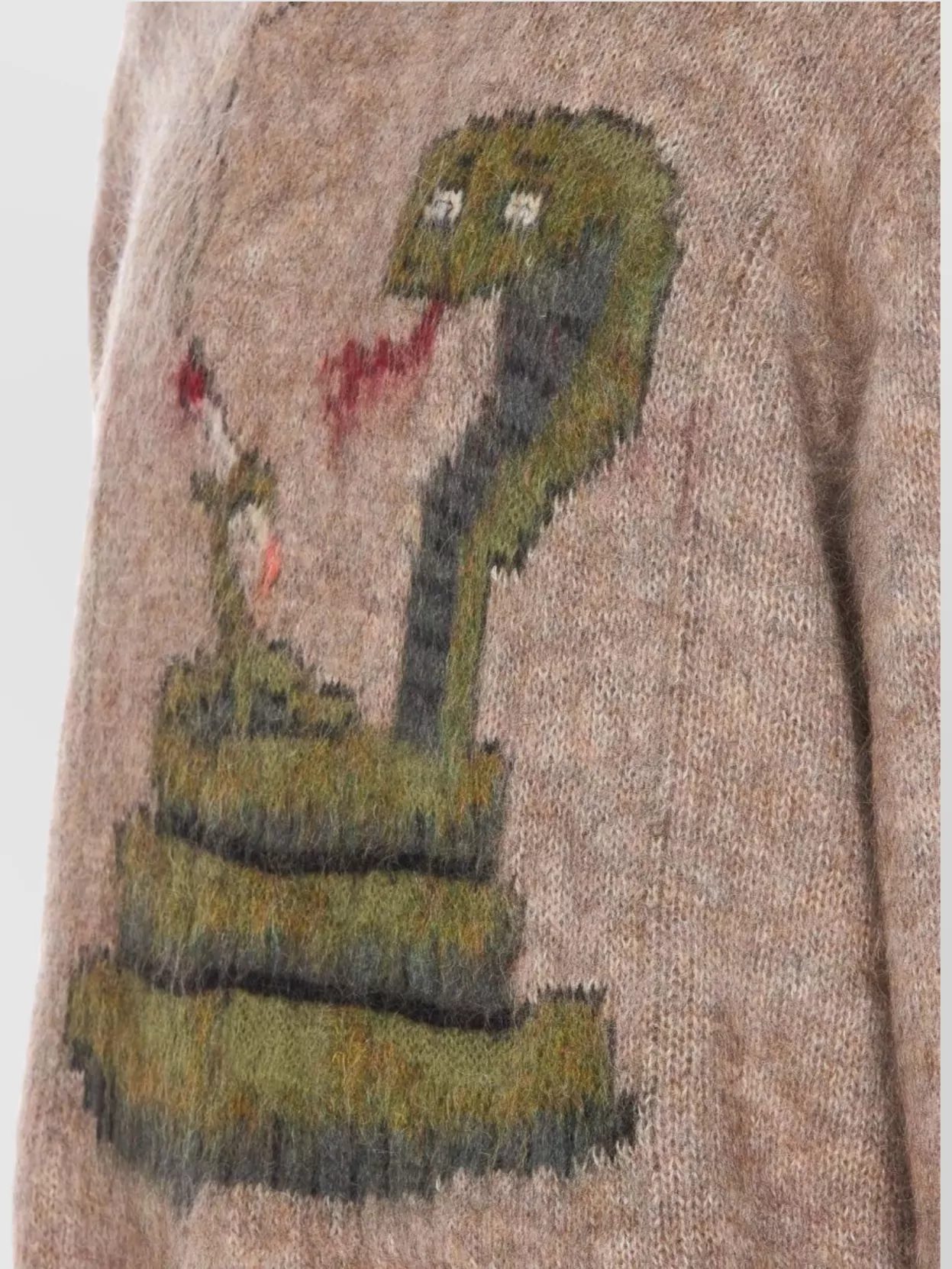 Magliano Knit Pattern Crew Neck Sweater With Embroidery