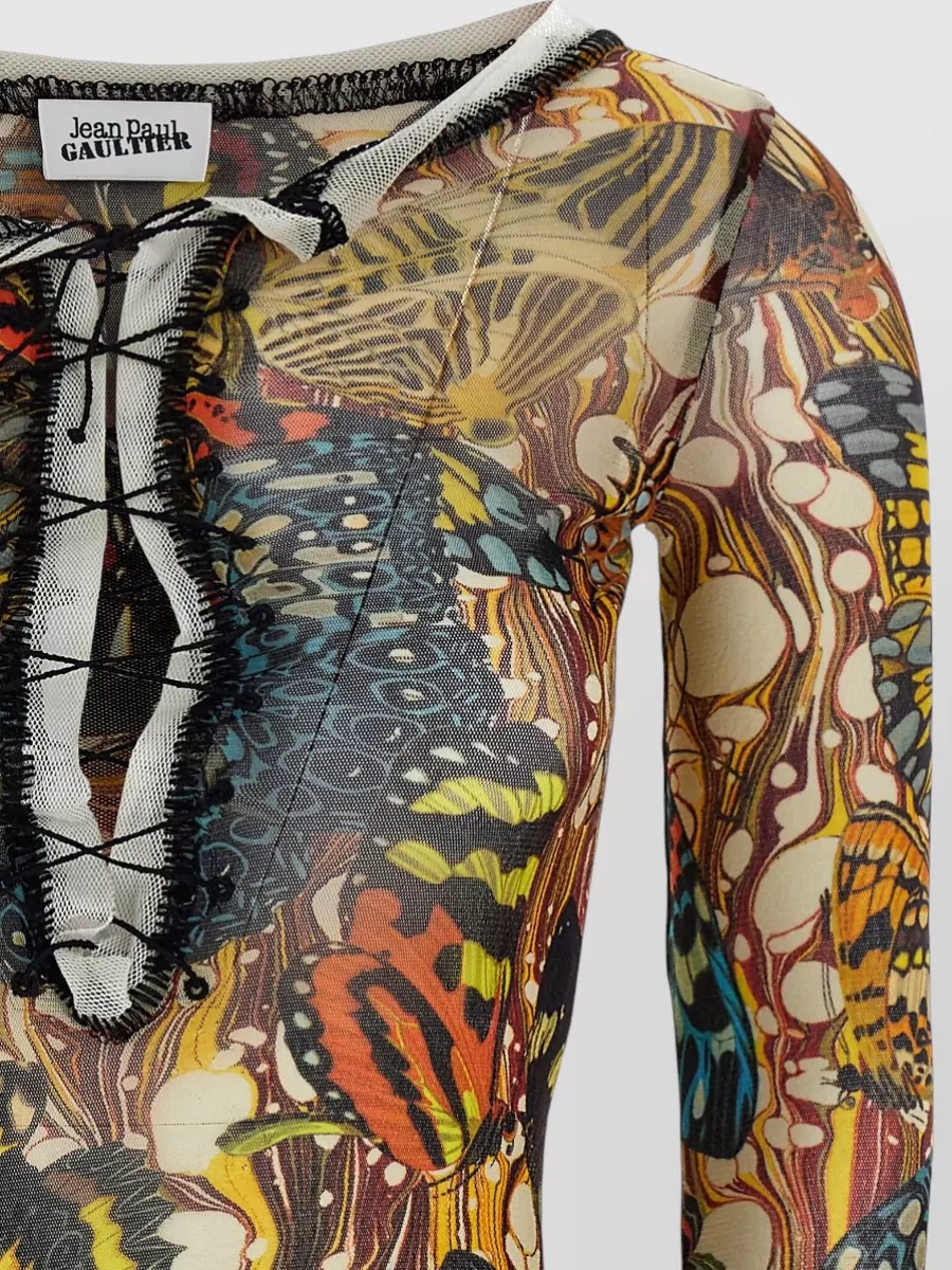 Jean Paul Gaultier Printed Cardigan
