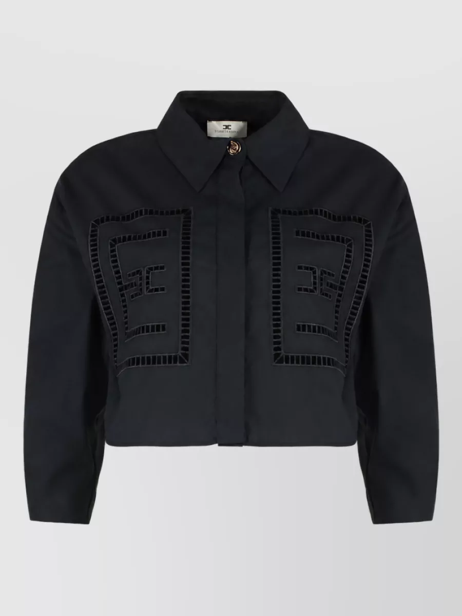 Elisabetta Franchi cotton cropped jacket