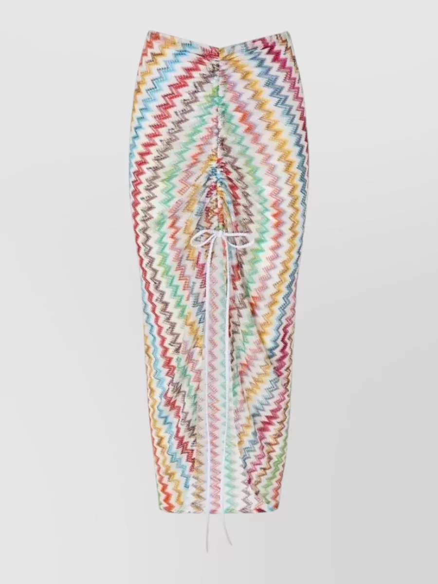 Missoni Chevron knit maxi skirt