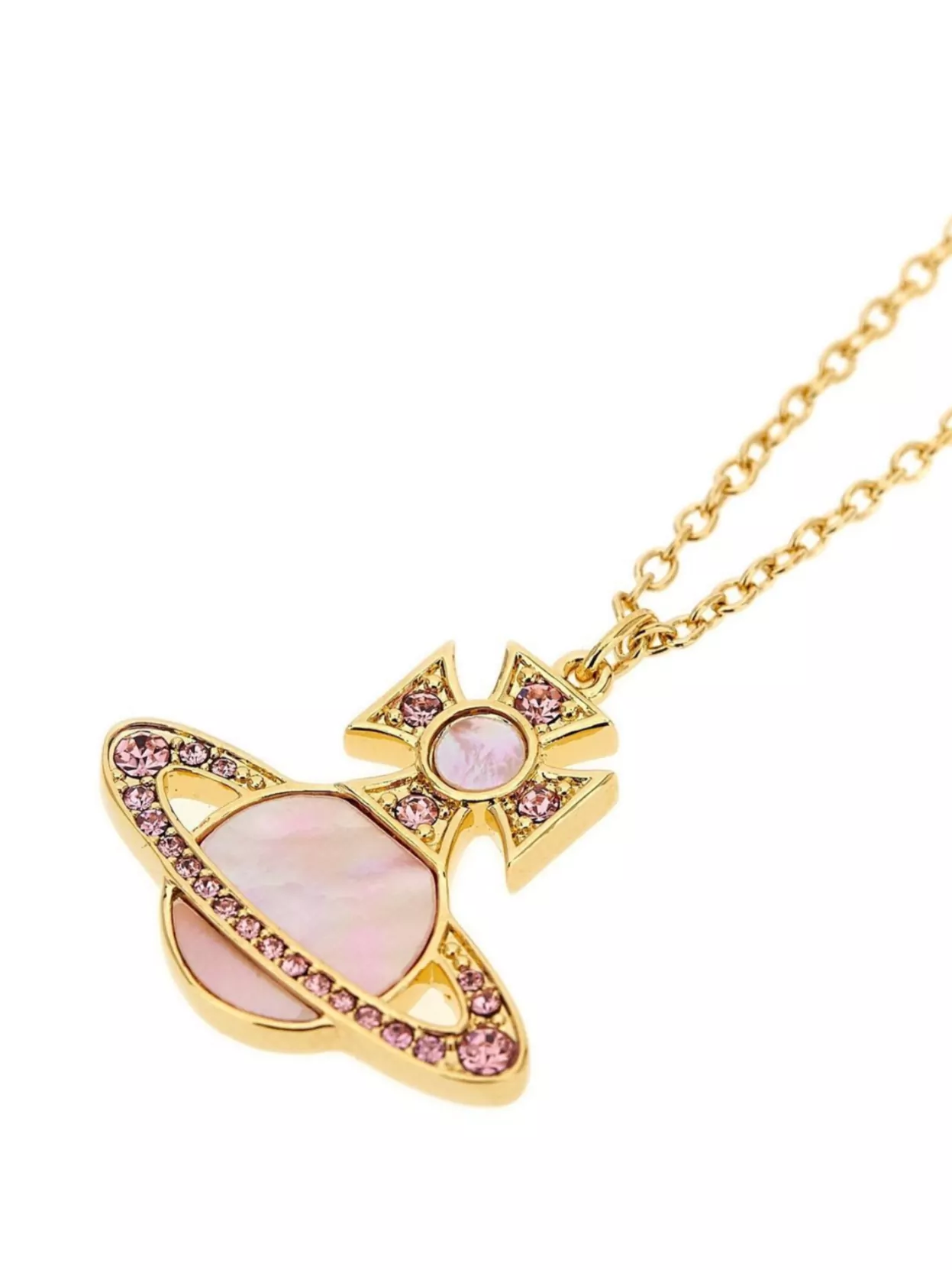 Vivienne Westwood Chain Link Necklace Featuring Pendant Embellishments