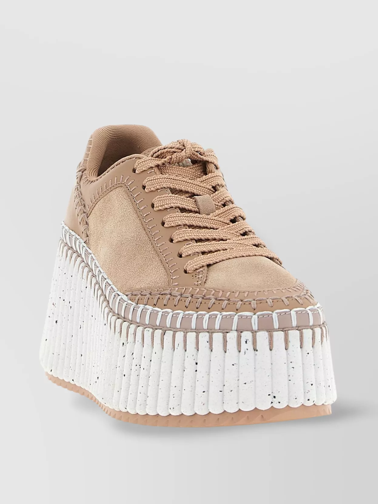 Chloé Platform Sneakers Elevated Round Toe