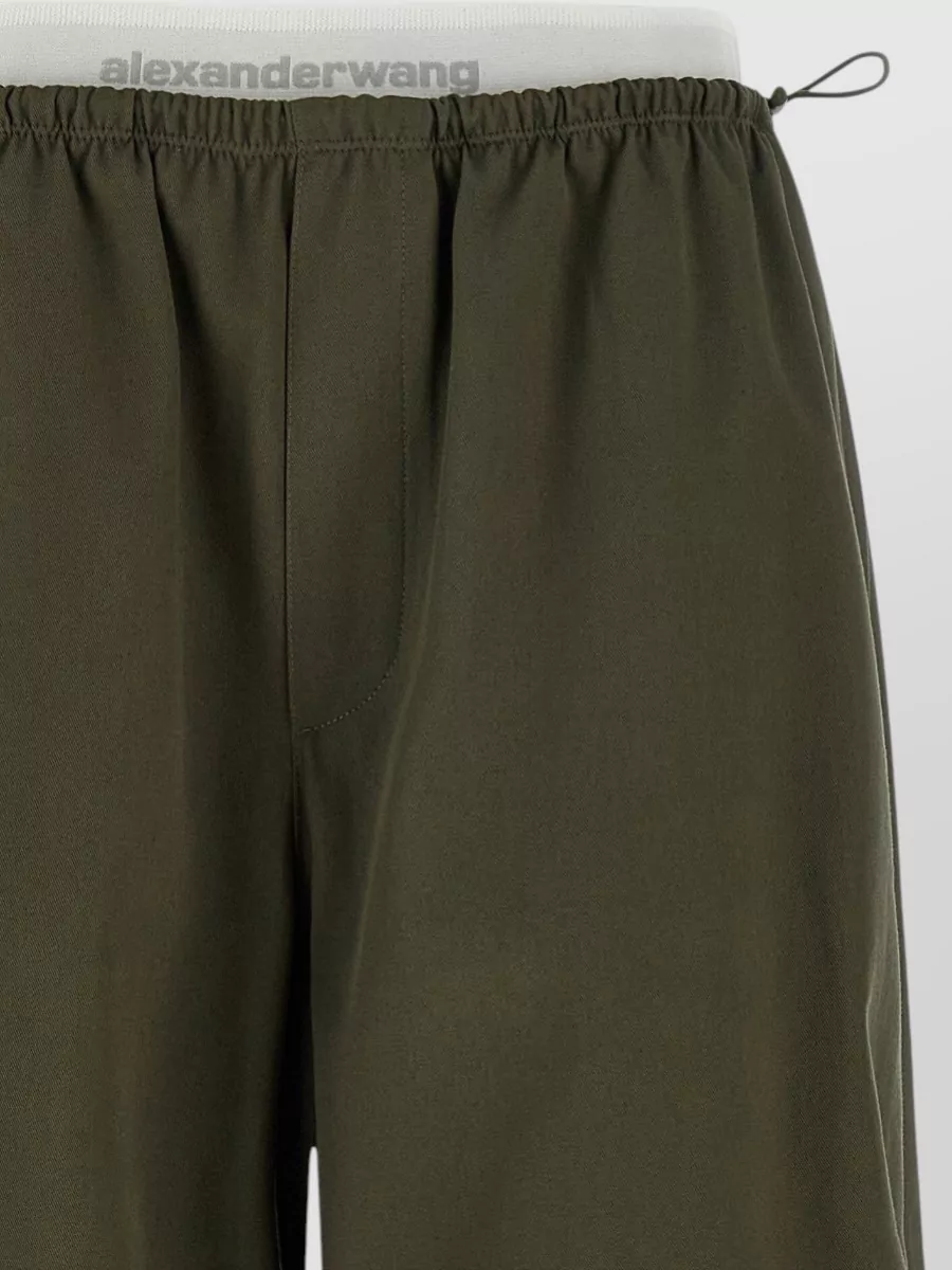 Alexander Wang Wide Leg Trousers Layered Waist Design