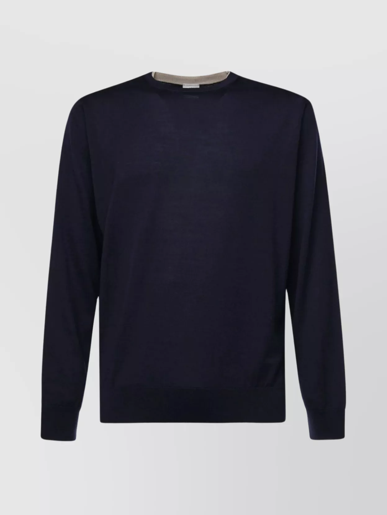 Eleventy Merino Wool Silk Crew Neck Jumper