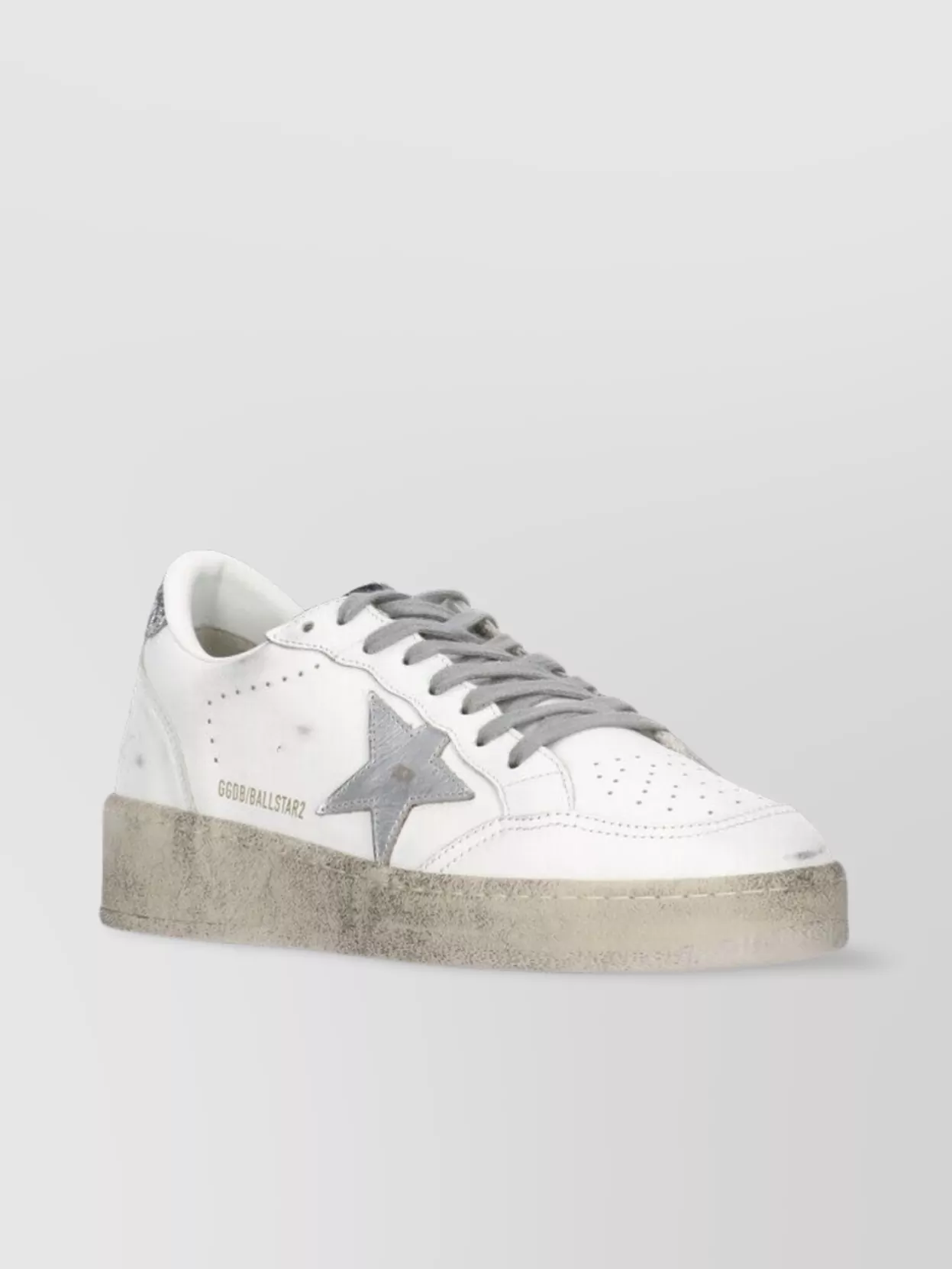 Golden Goose Leather Women Sneakers Glitter Heel