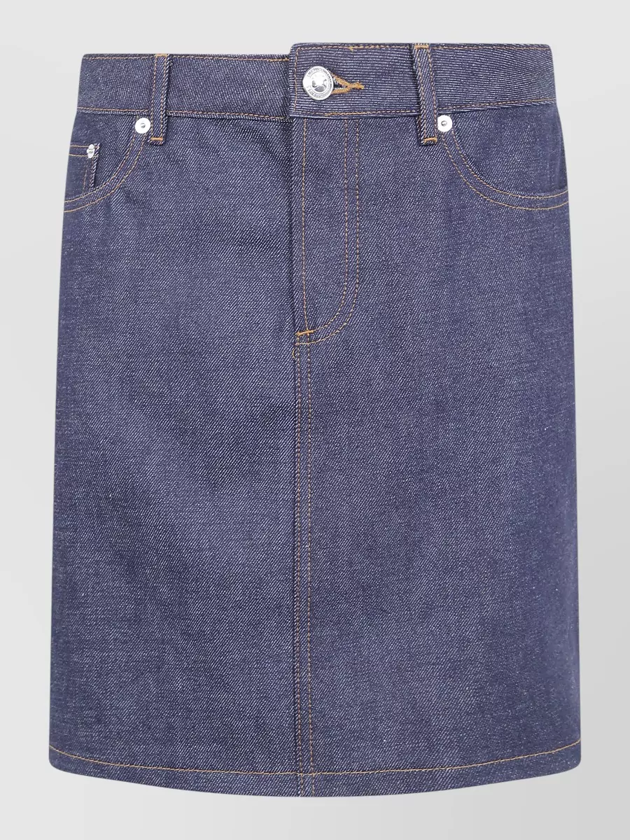 A.P.C. cotton straight skirt
