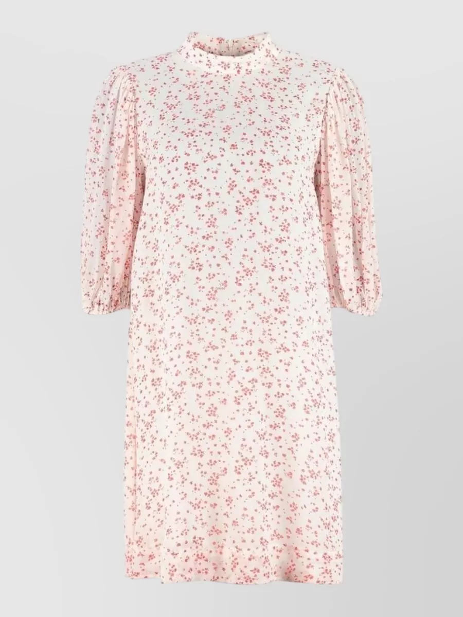 Ganni viscose midi dress