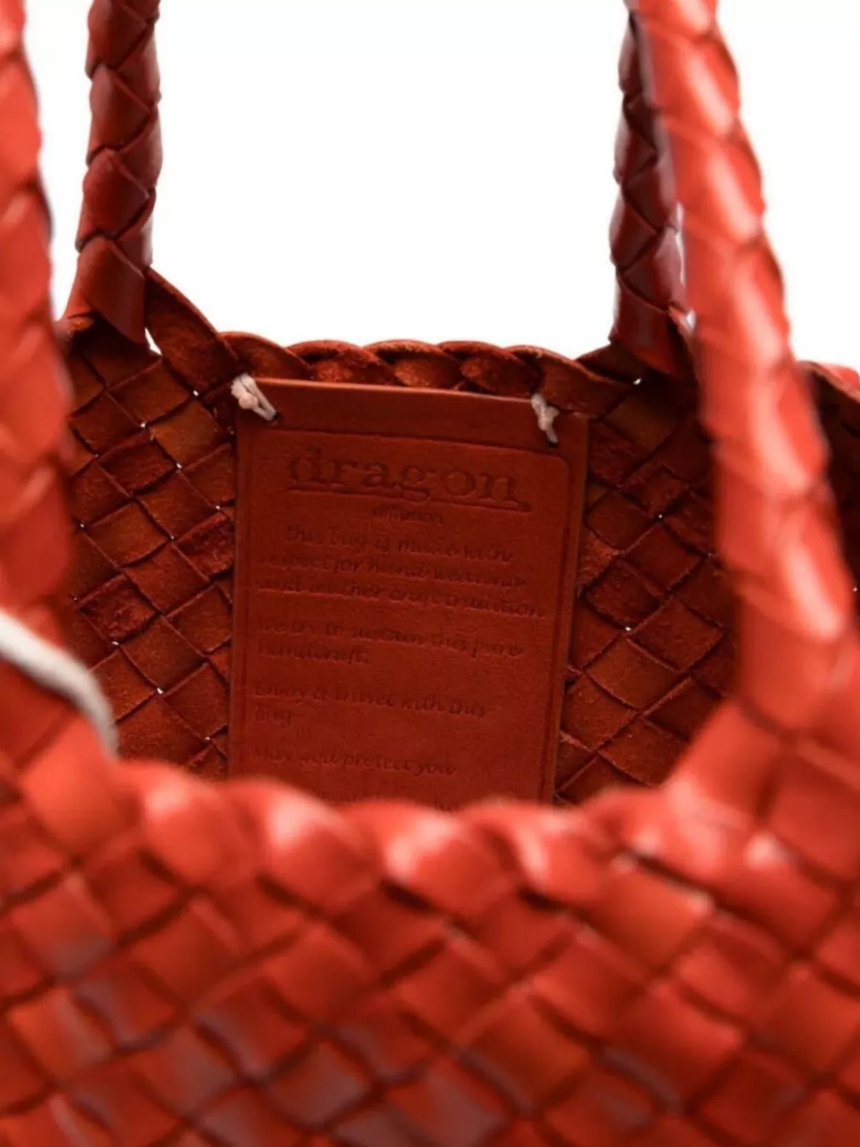 Dragon Diffusion Small Santa Croce Woven Tote Bag