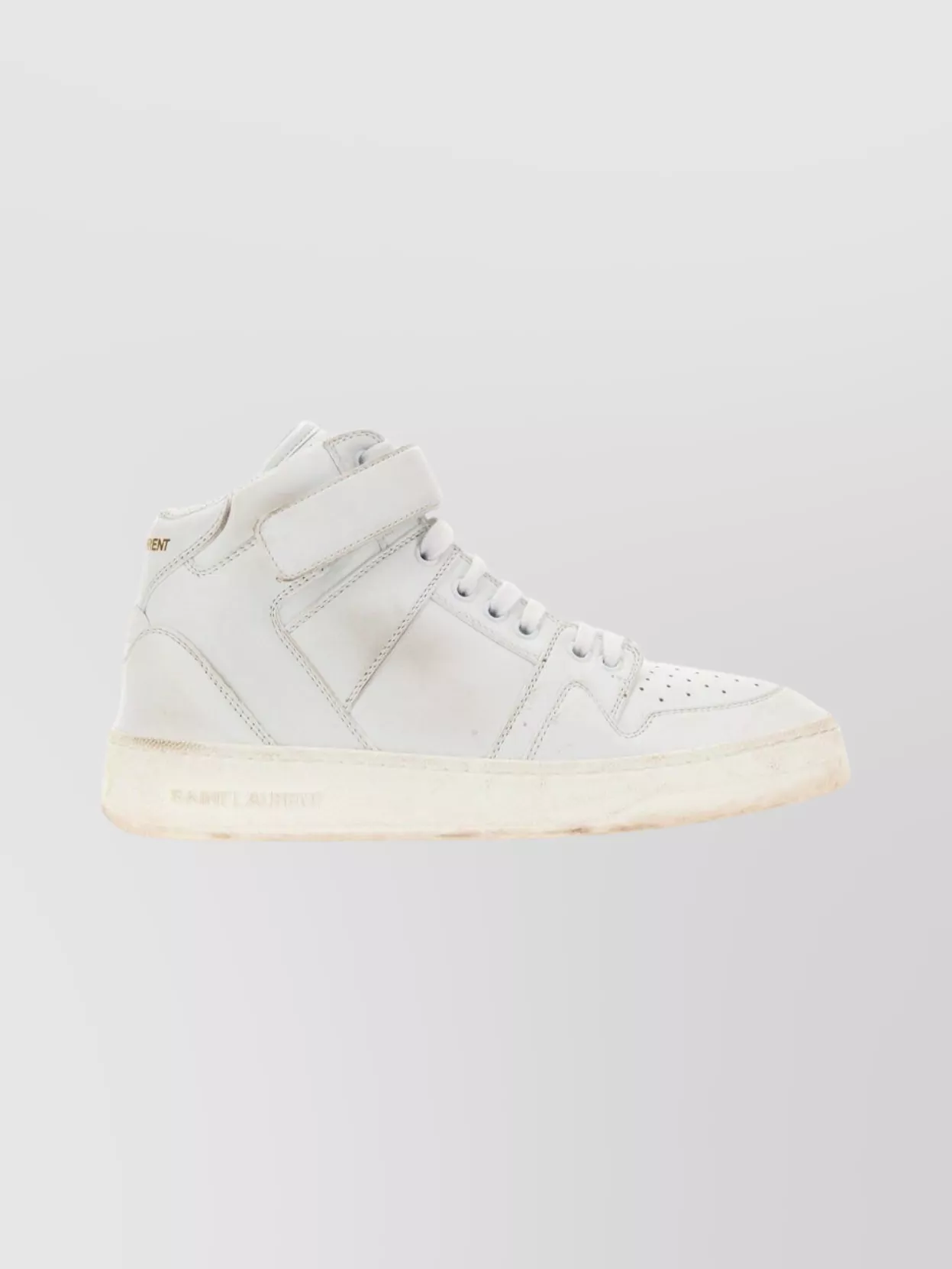 Saint Laurent Unique Handmade Sneakers Rubber Sole In White