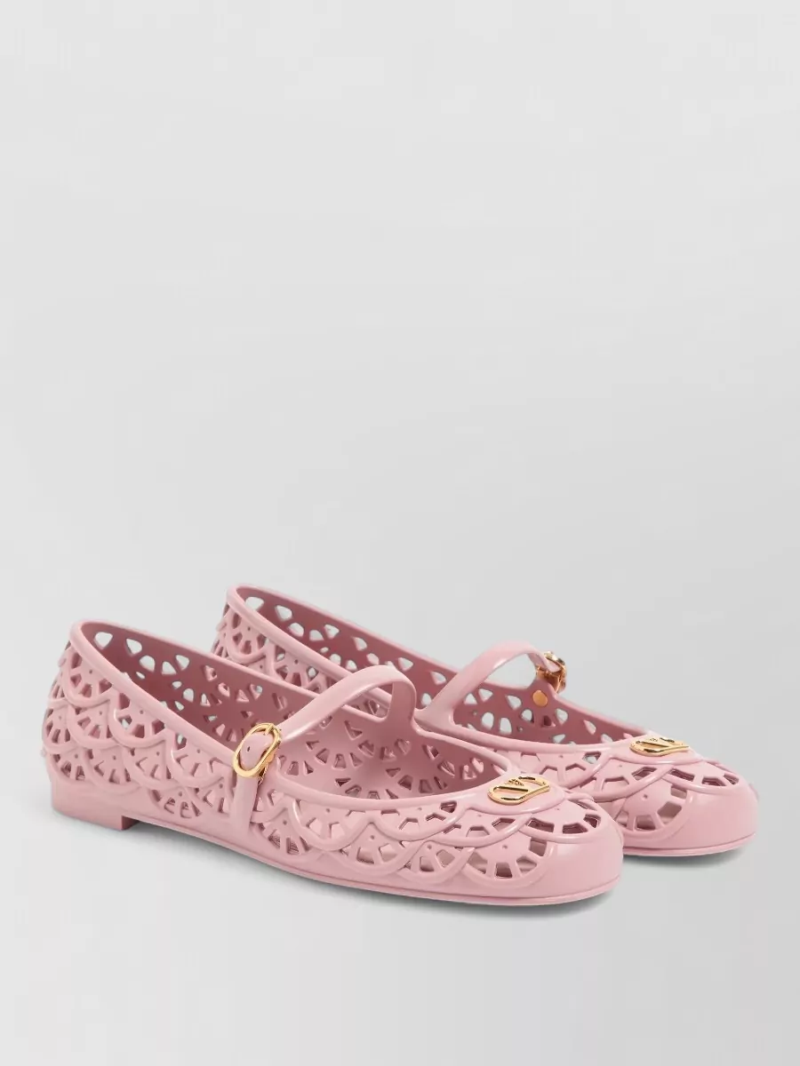Valentino Garavani rubber mary jane ballerina shoes