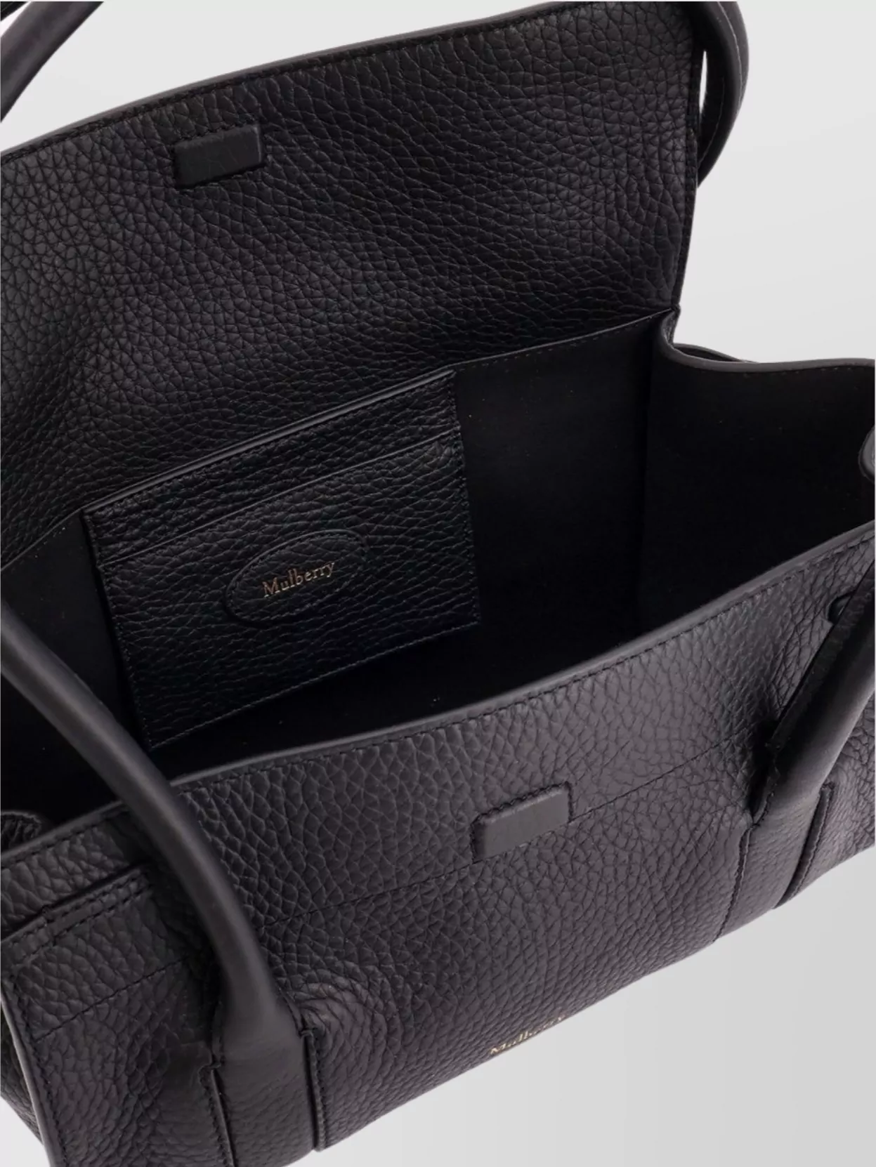 MULBERRY LEATHER LOGO SHOULDER BAG