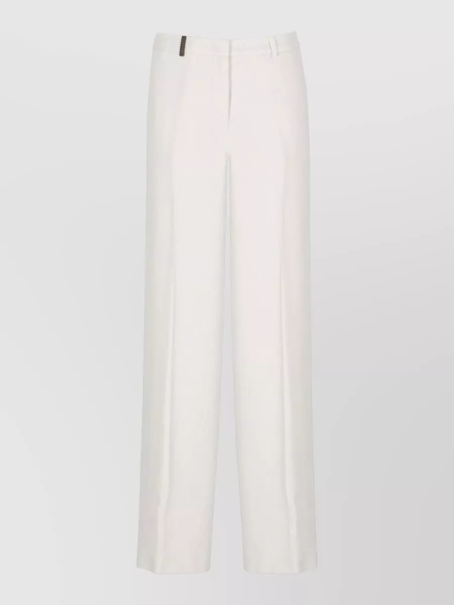 Peserico ribbed velvet wide-leg trousers