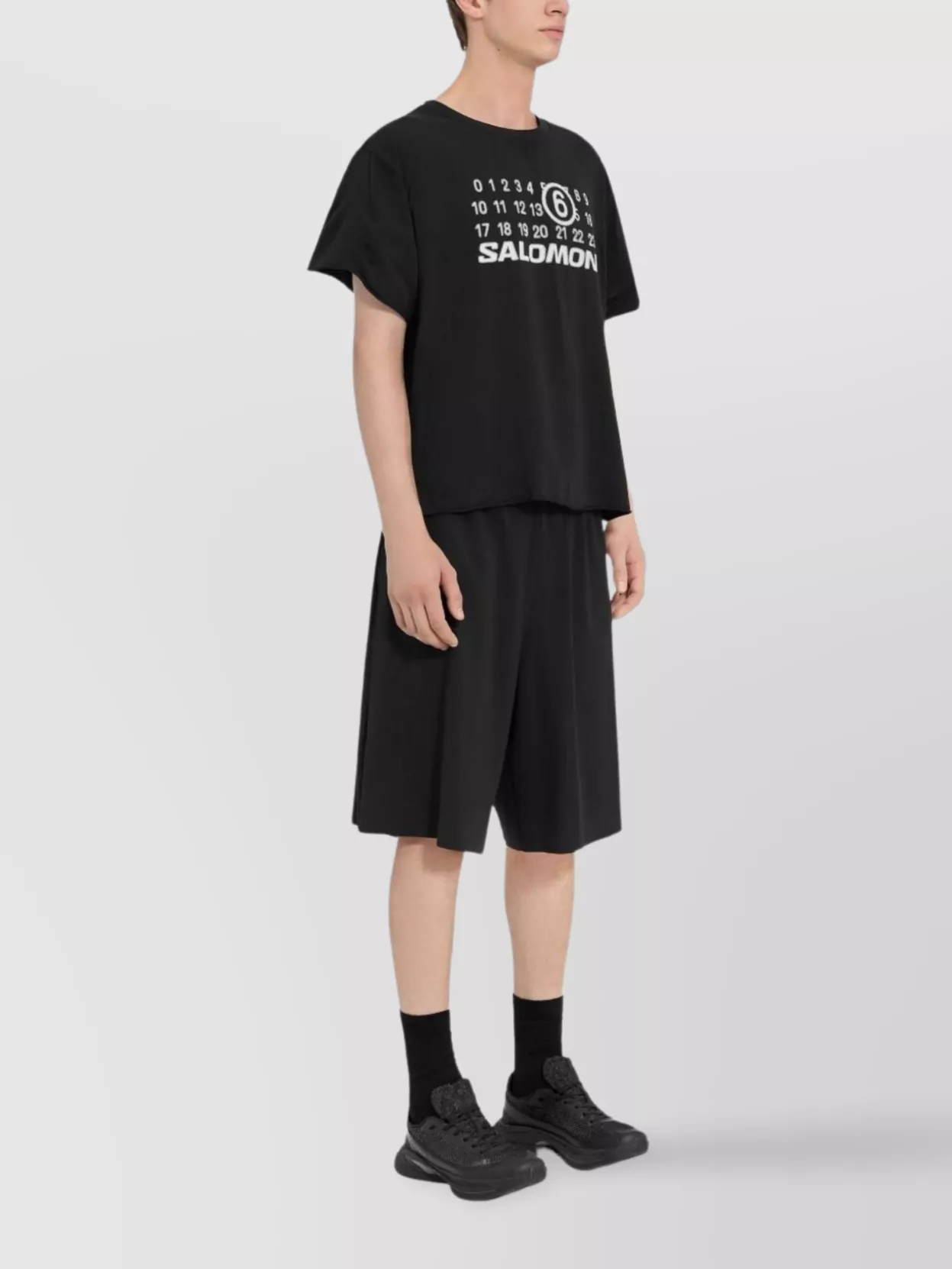 Mm6 Maison Margiela Number Logo Crew Neck T-Shirt