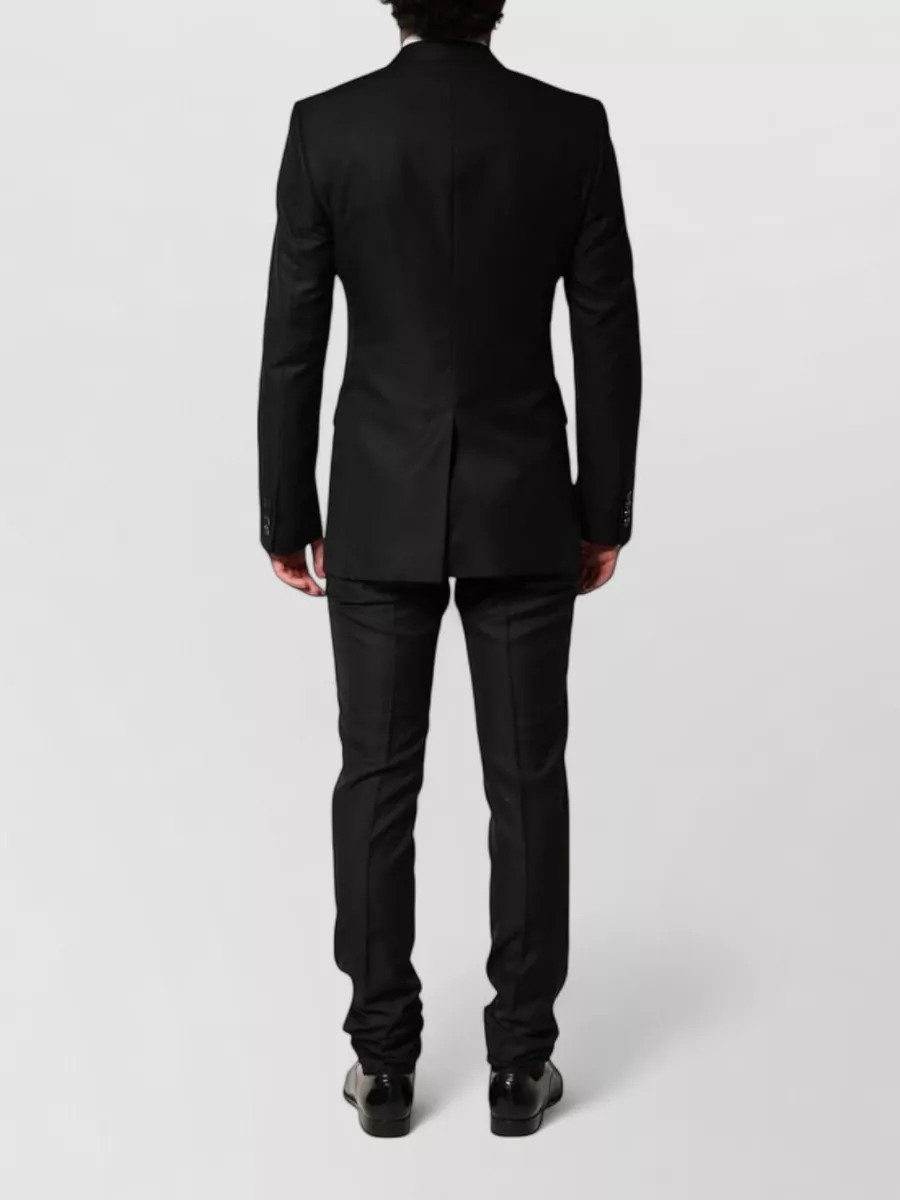 Dolce&Gabbana Virgin Wool Embellished Single Breasted Suit