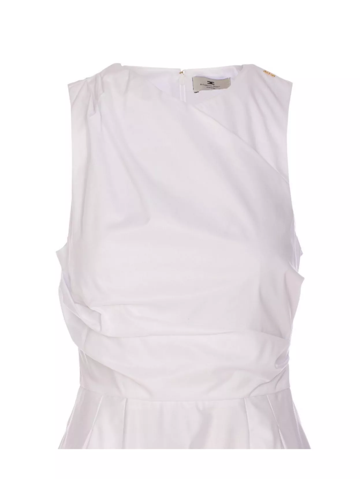 Elisabetta Franchi One Shoulder Pleated Maxi Dress