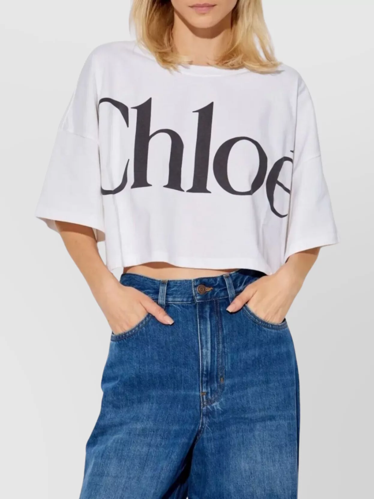 Chloé Cropped T-Shirt Short Sleeves