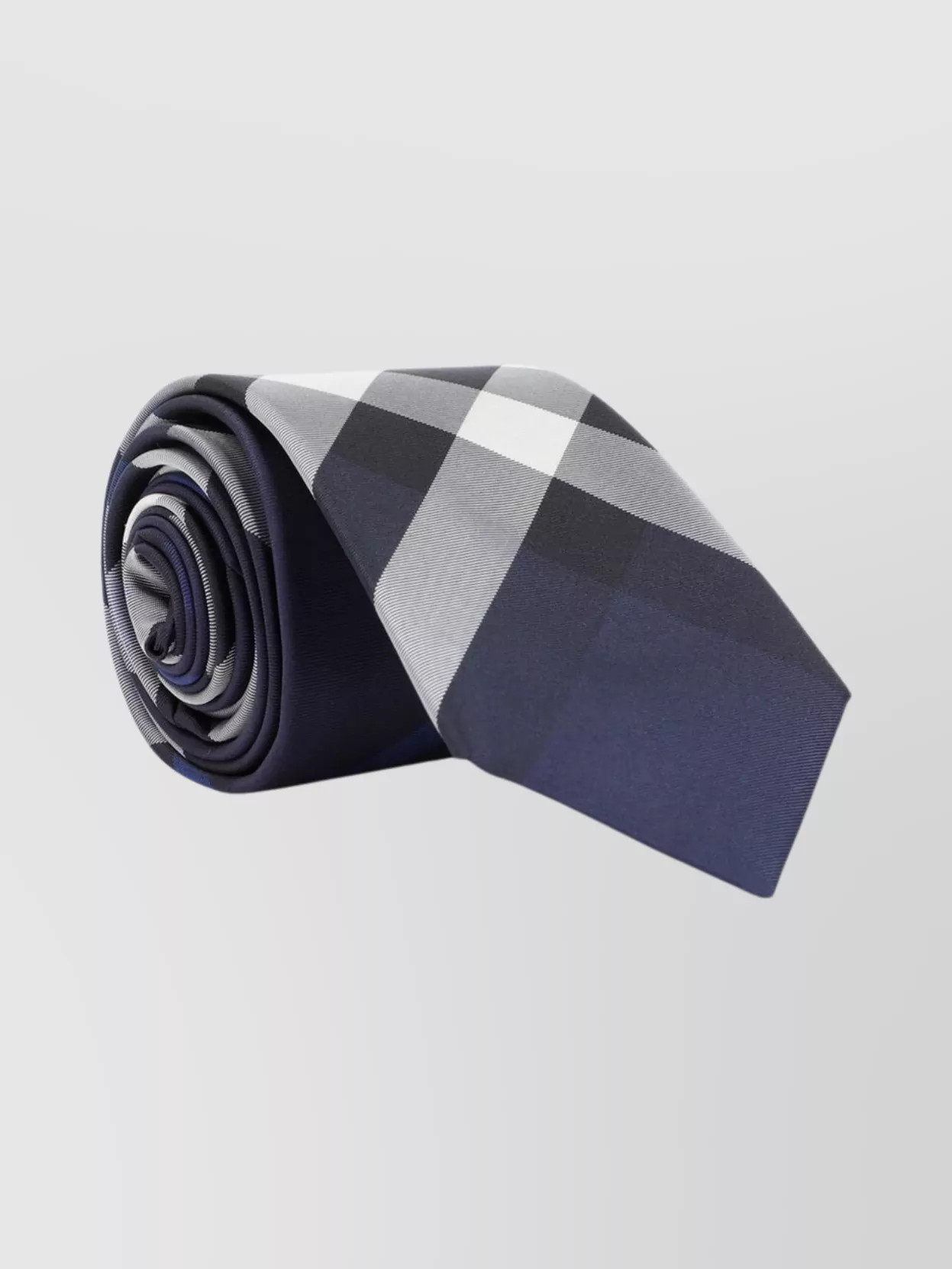 Burberry Check Silk Rolled Tip Tie