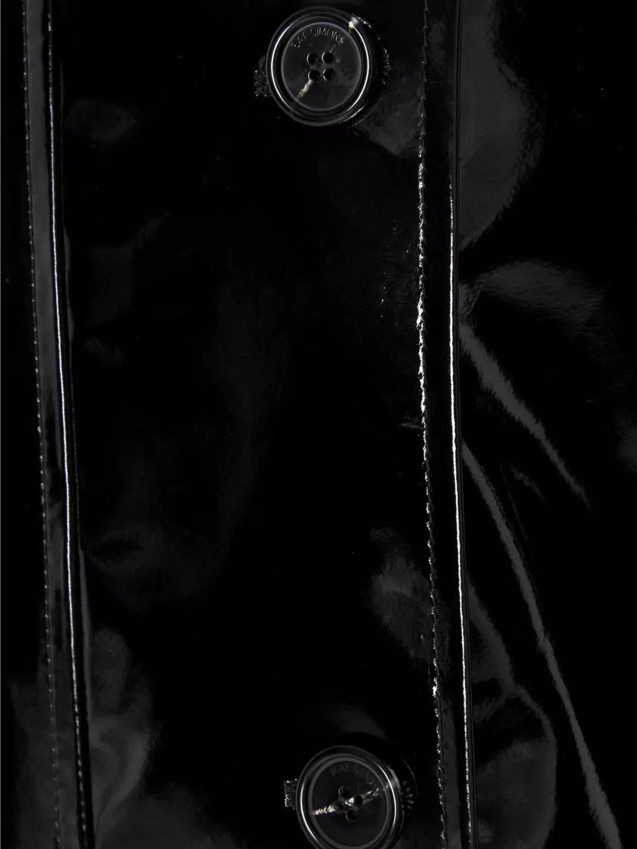 Raf Simons Vinyl Single-Breasted Trench Coat