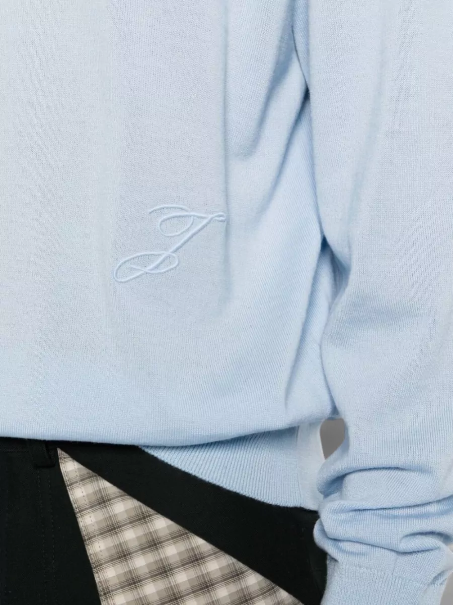 Jacquemus Embroidered Logo Crewneck Jumper