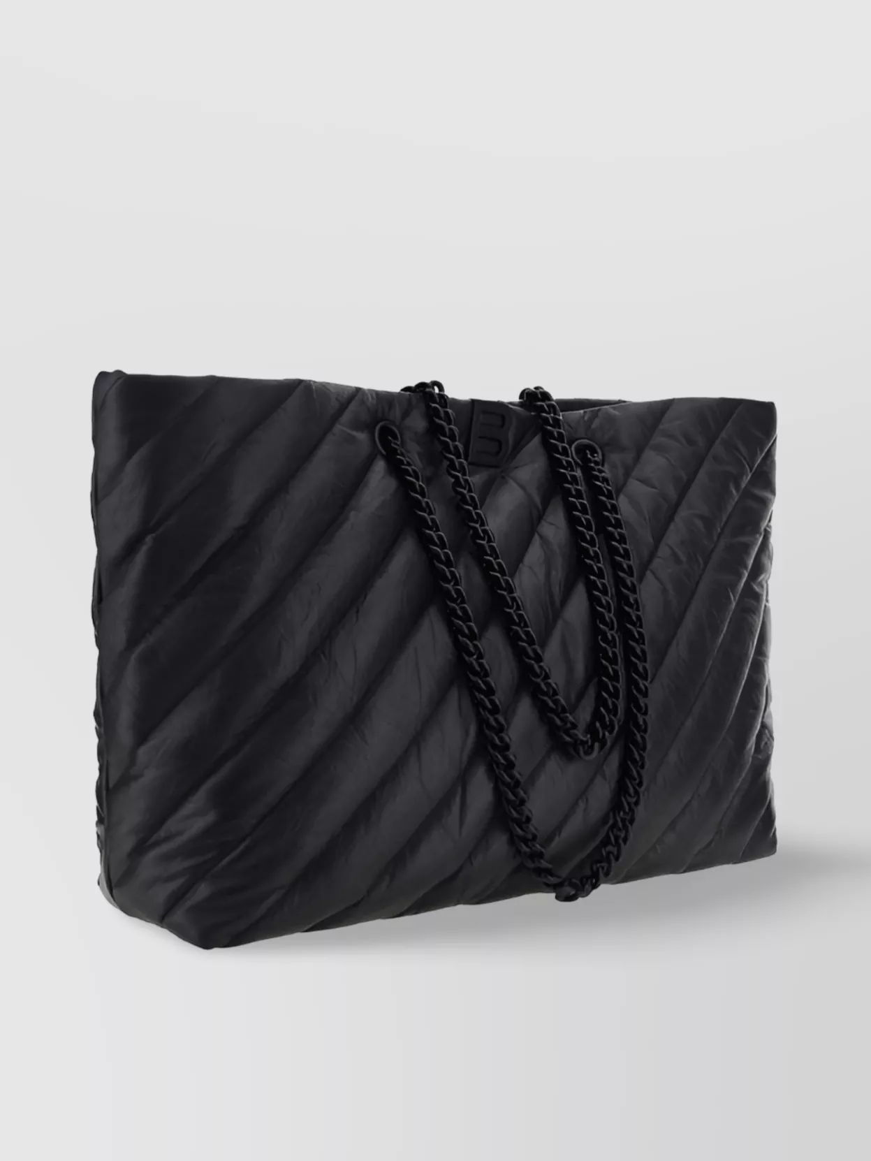 Shop Balenciaga Quilted Calfskin Chain Handle Tote Bag