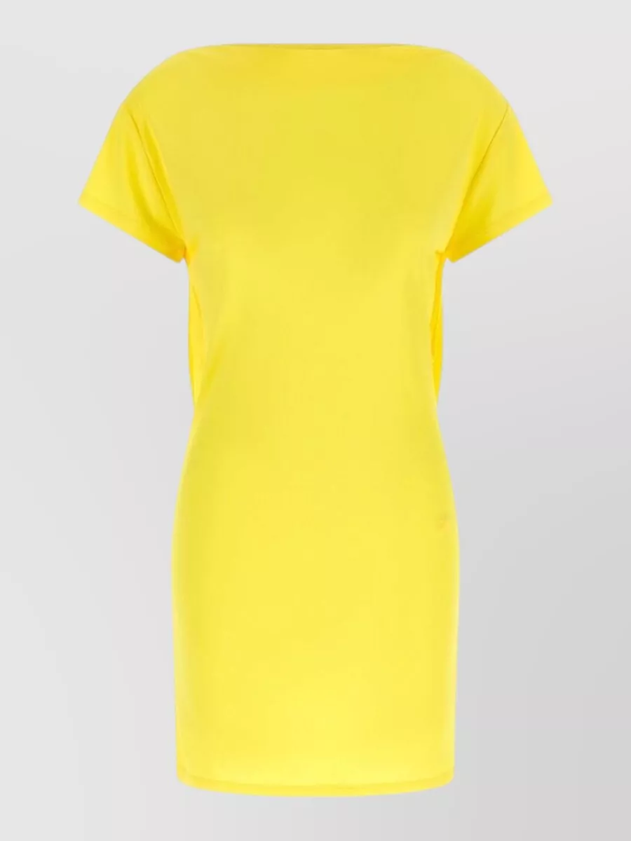 Jacquemus draped v-neck mini dress
