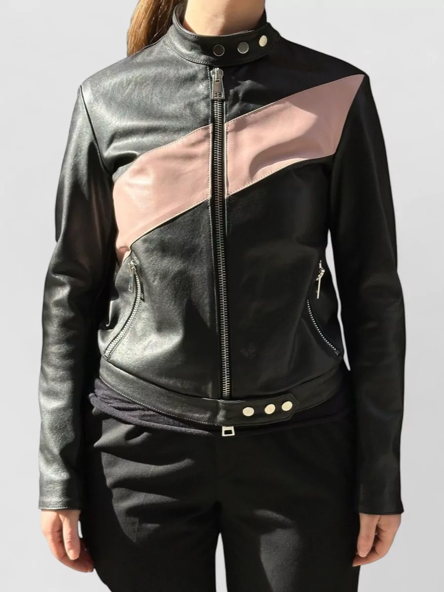 La Rose Leather bomber jacket
