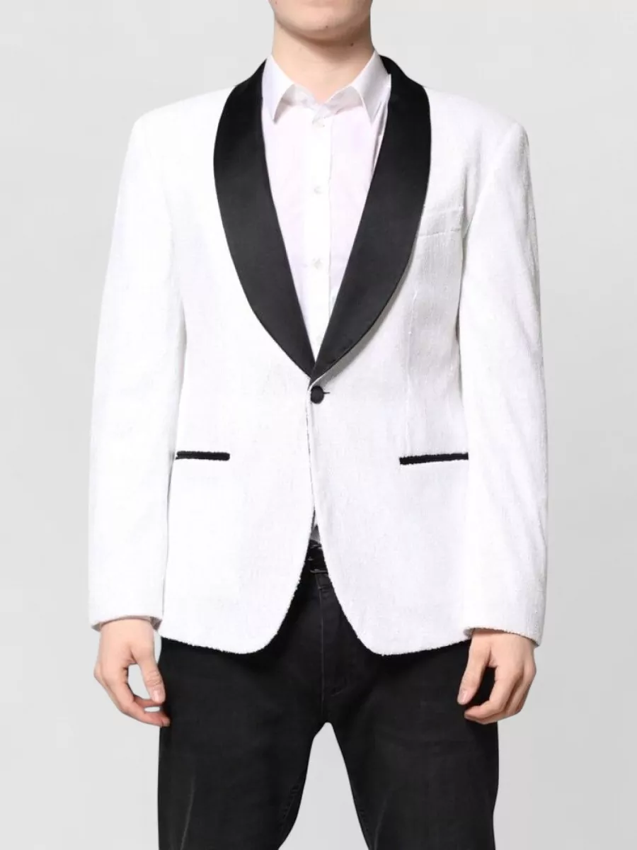 Dolce&Gabbana nylon single-breasted dinner jacket