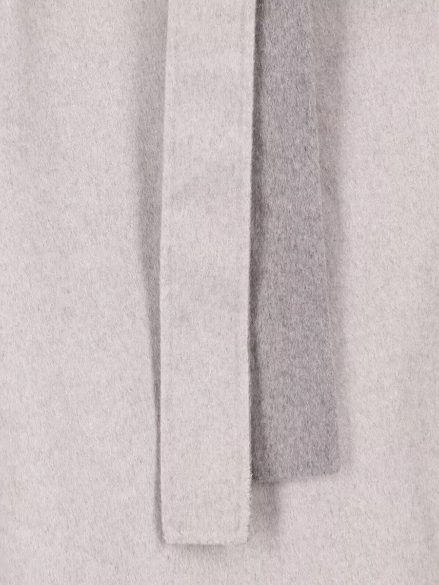 The Frankie Shop Wool Funnel Neck Single Breasted Coat
