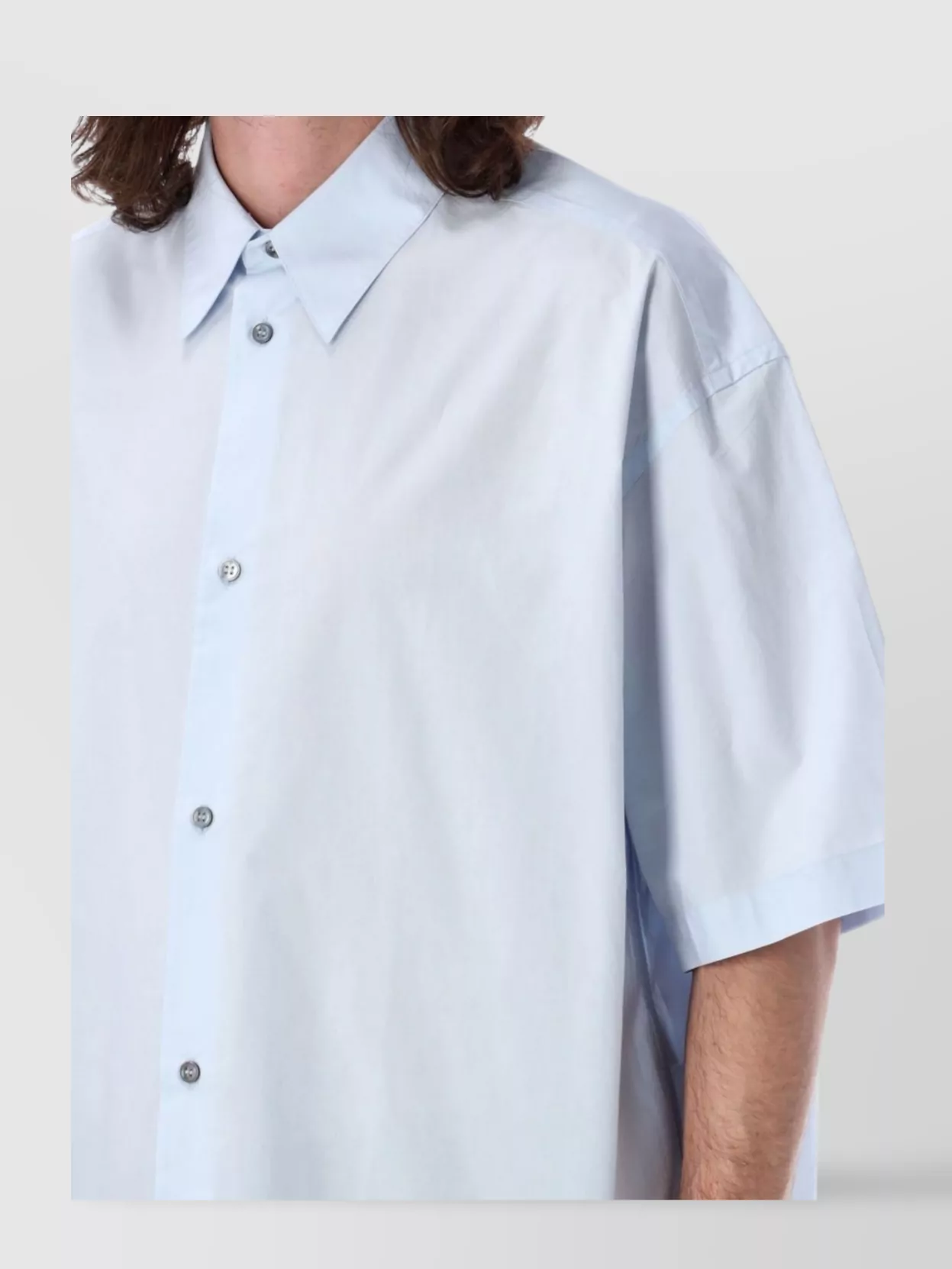 Studio Nicholson Mm Organic Cotton Short Sleeves Shirt