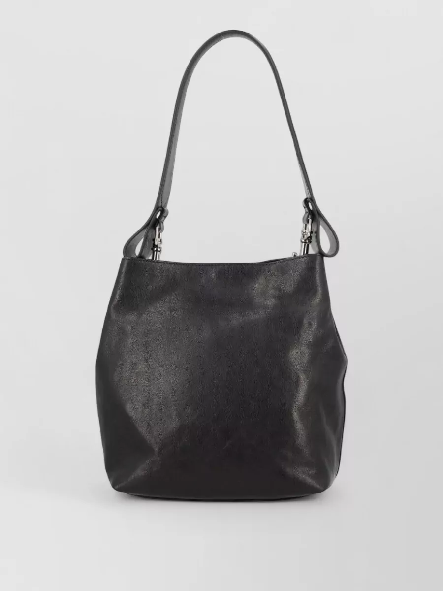 Vivienne Westwood Lottie Small Leather Bucket Bag