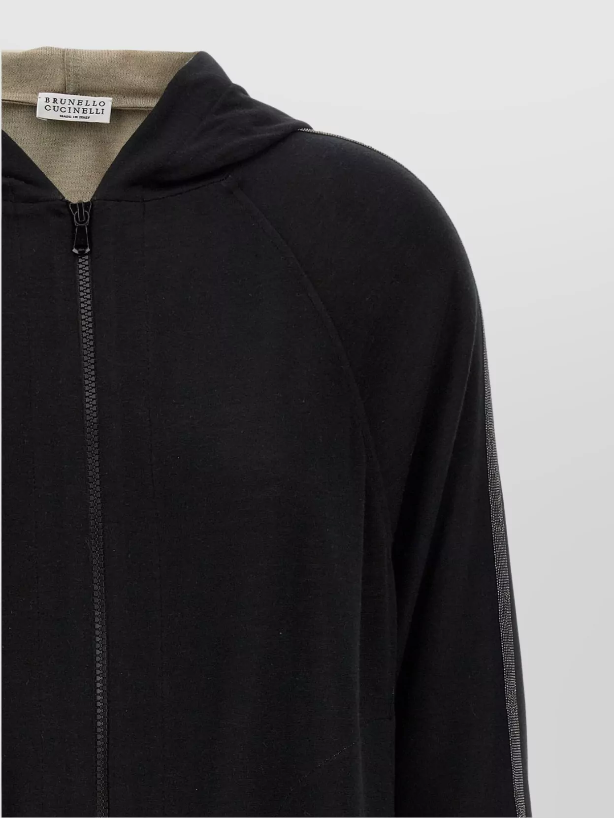 Brunello Cucinelli 'Glossy Trim' Sweat À Capuche