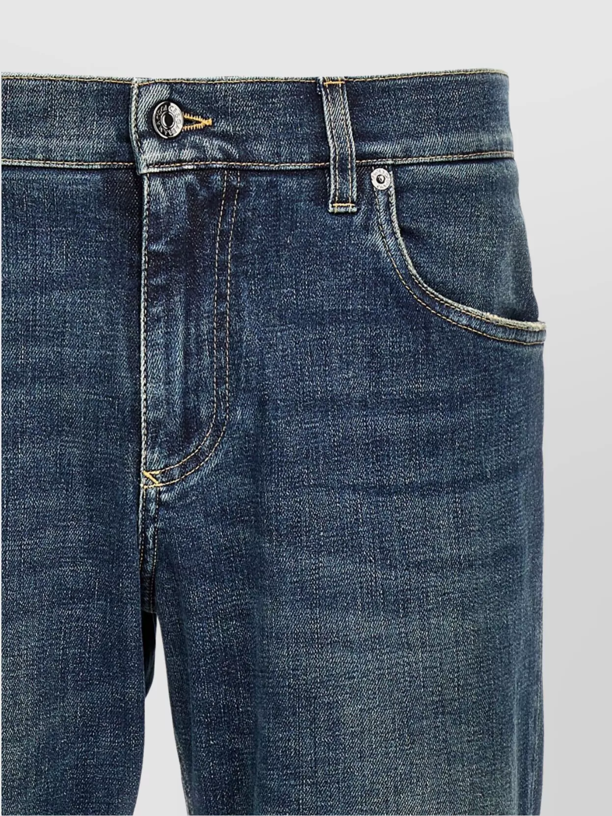 Dolce&Gabbana Logo Detail Denim Trousers