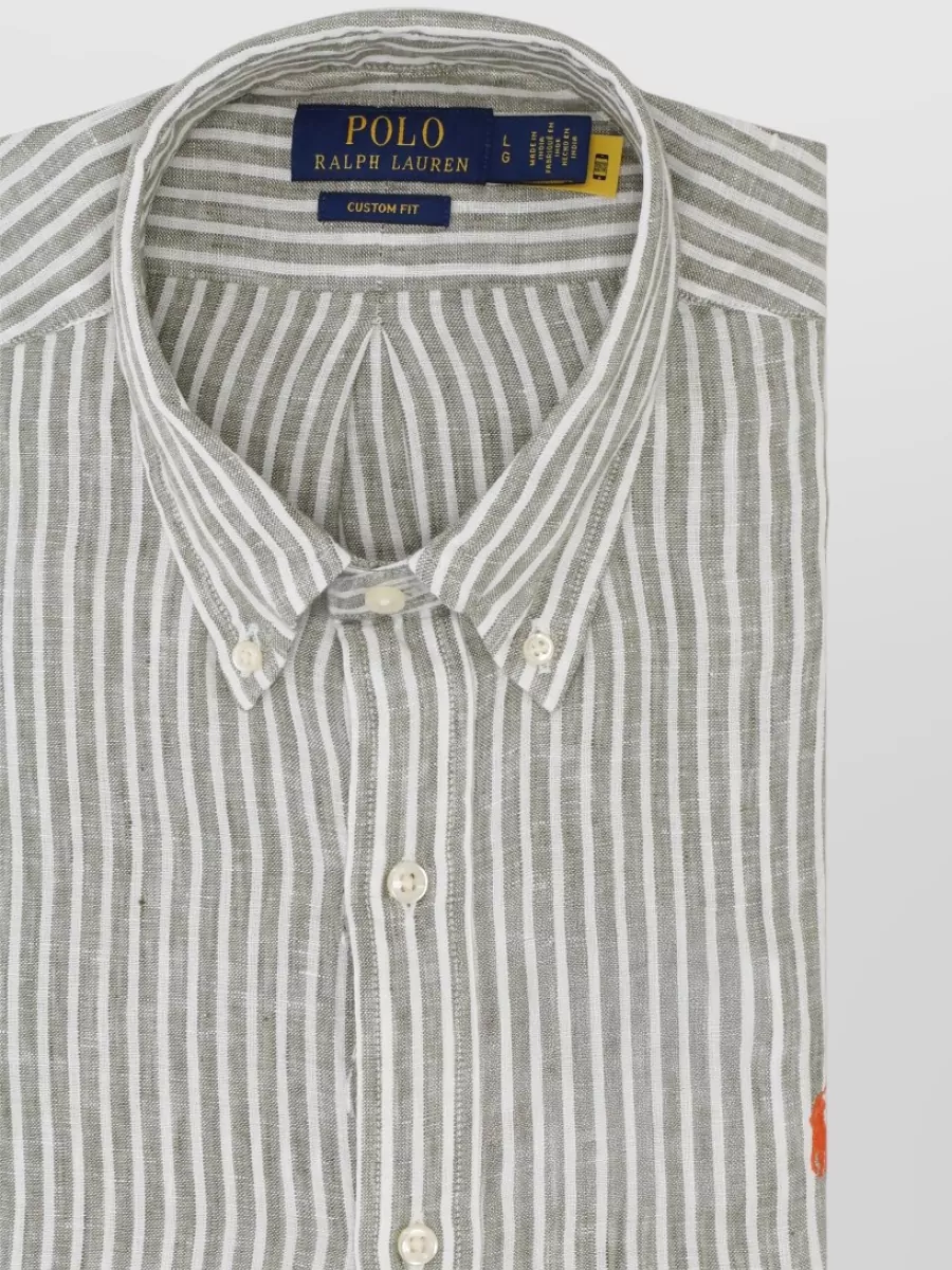 Ralph Lauren Striped linen long-sleeve shirt