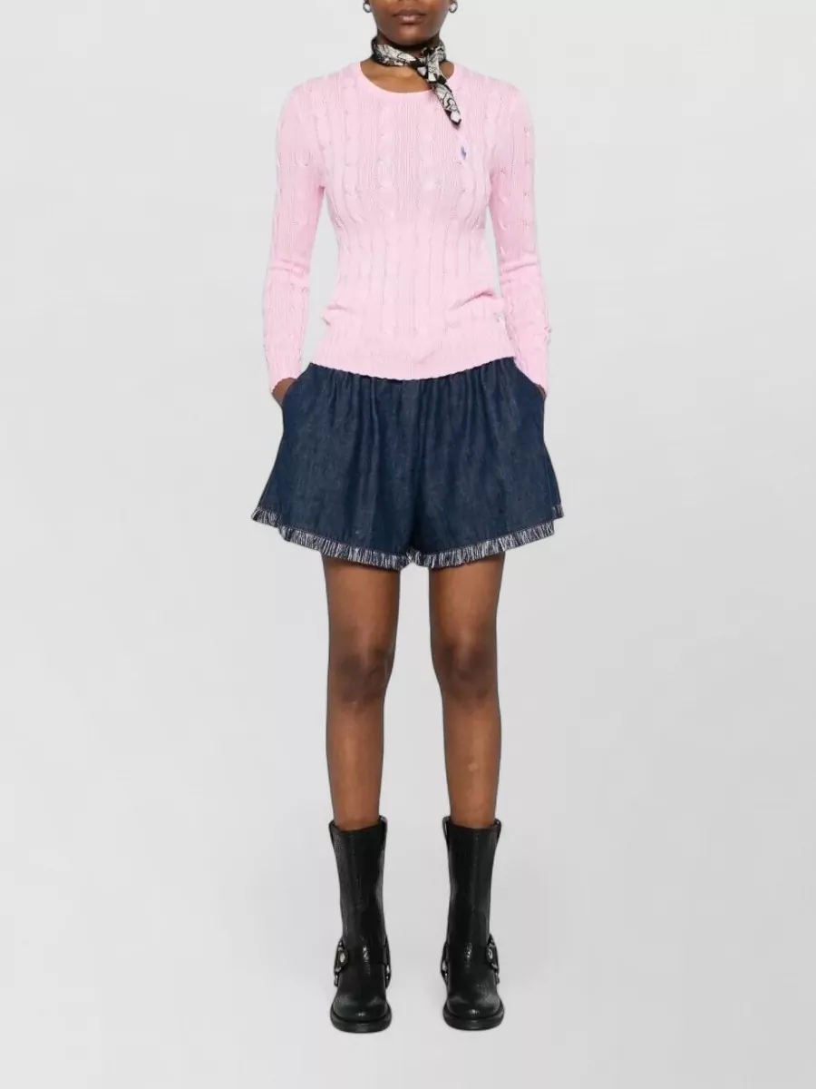 Polo Ralph Lauren Cable-Knit Slim-Fit Cotton Crewneck Jumper