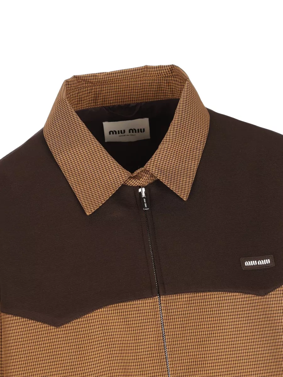 Miu Miu Checked Single-Breasted Coat