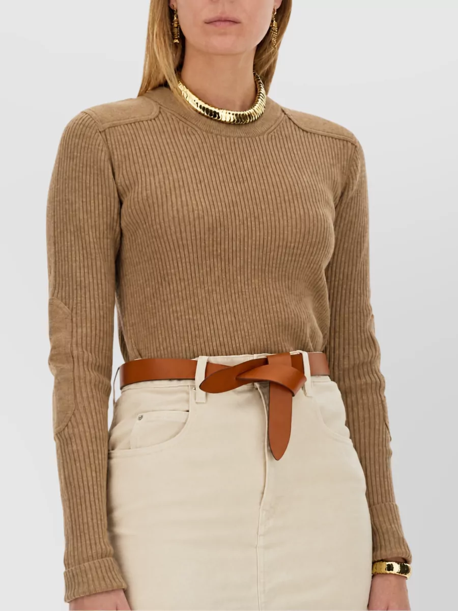 Isabel Marant Etoile Fine-Knit Merino Wool Jersey Top