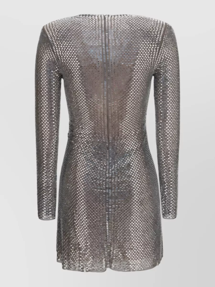 Self-Portrait Embellished Wrap Mini Dress