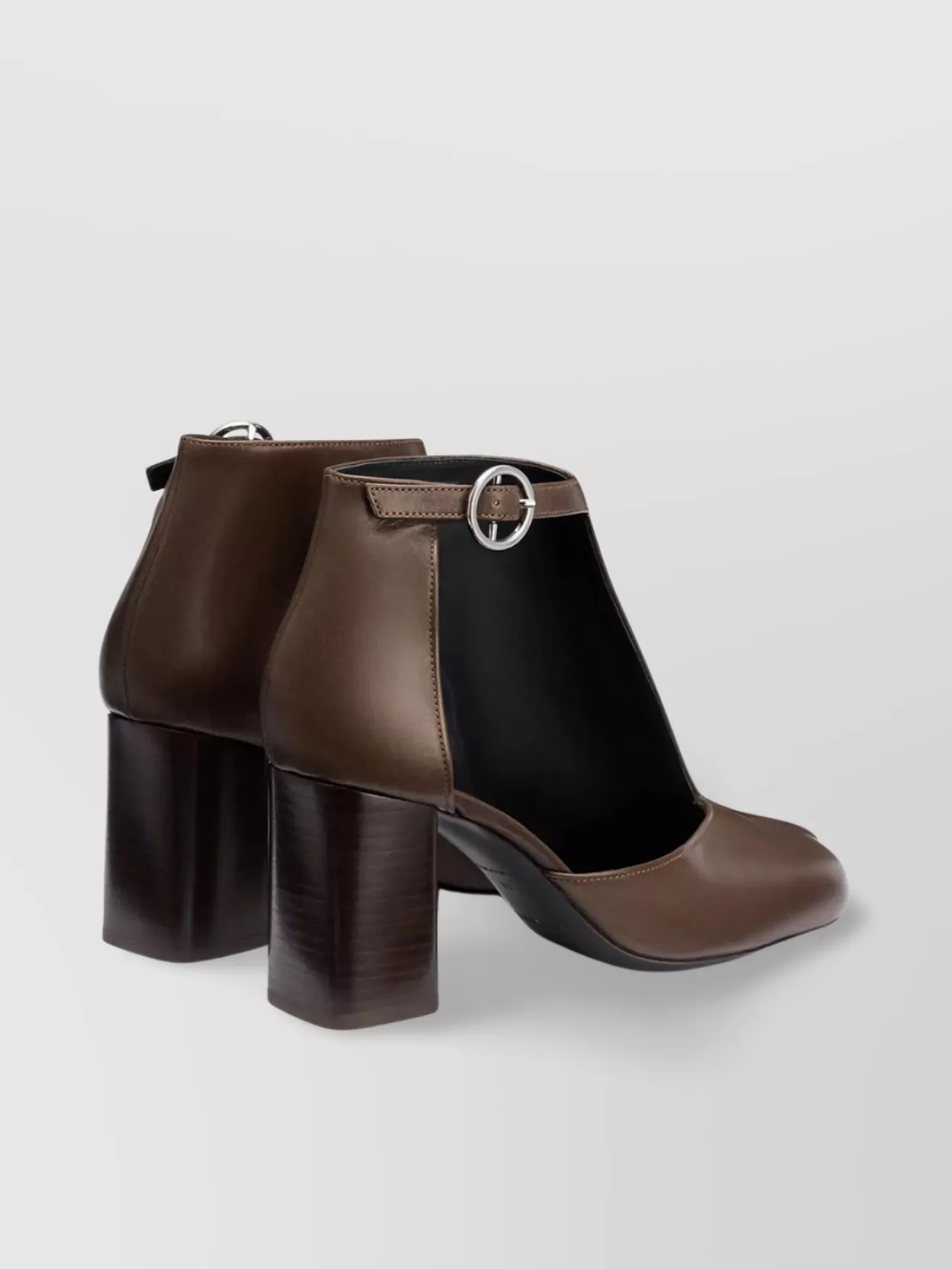 Lemaire Cut-Out Block Heel Ankle Boots