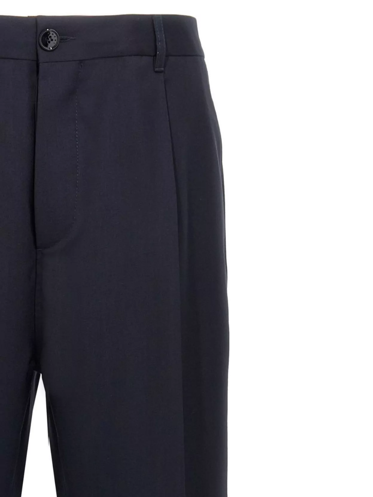 Marni Wool Trousers With Back Pockets And Belt Loops