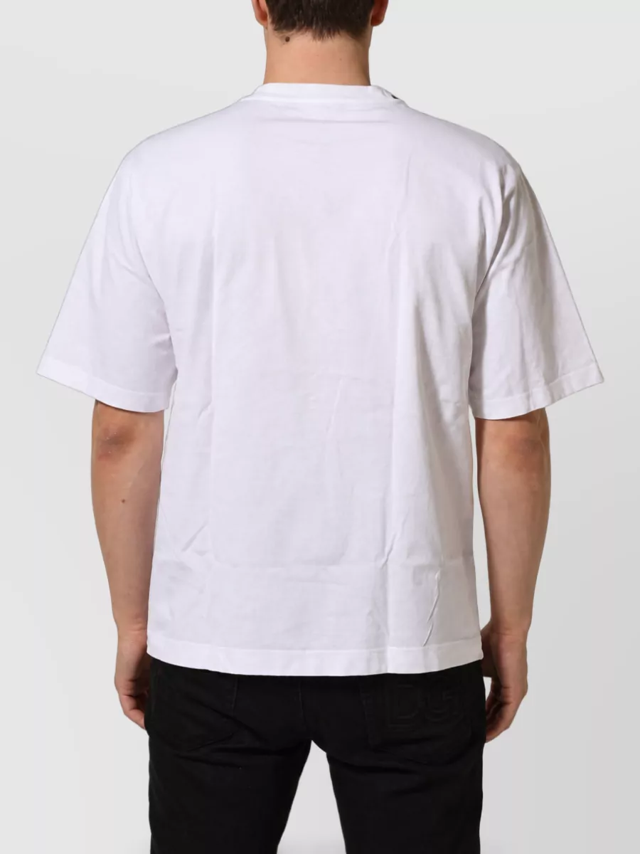 Dolce&Gabbana Cotton Logo Plaque Crew Neck T-Shirt