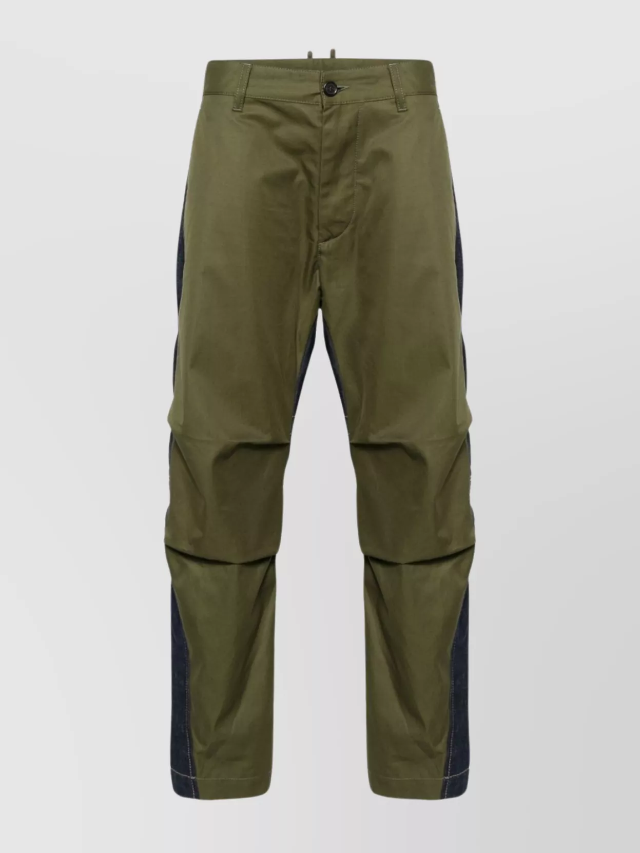 Shop Dsquared2 Straight Panelled Slim Cut Trousers