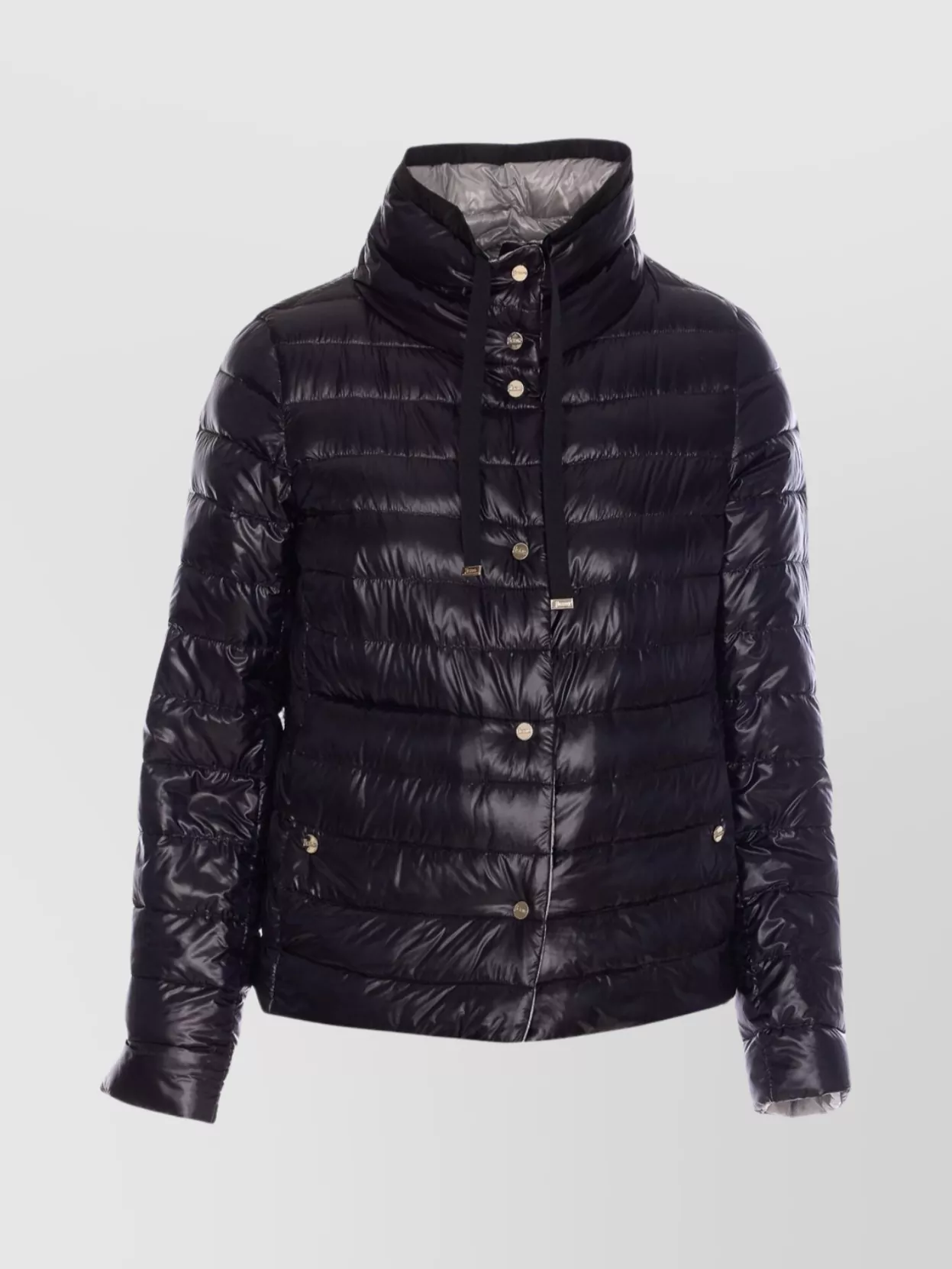 Herno High Neck Quilted Down Jacket With Pockets