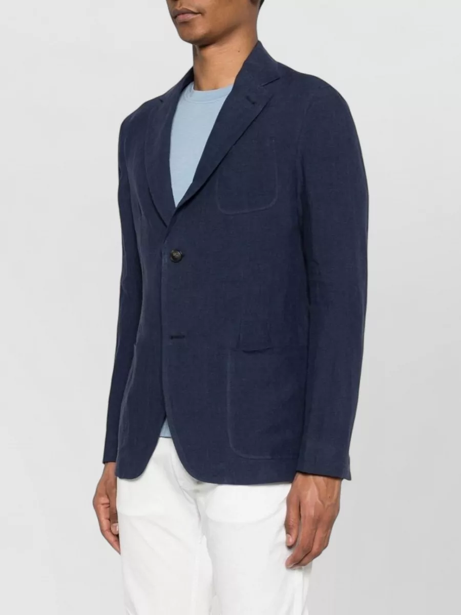 Emporio Armani Linen Single-Breasted Blazer