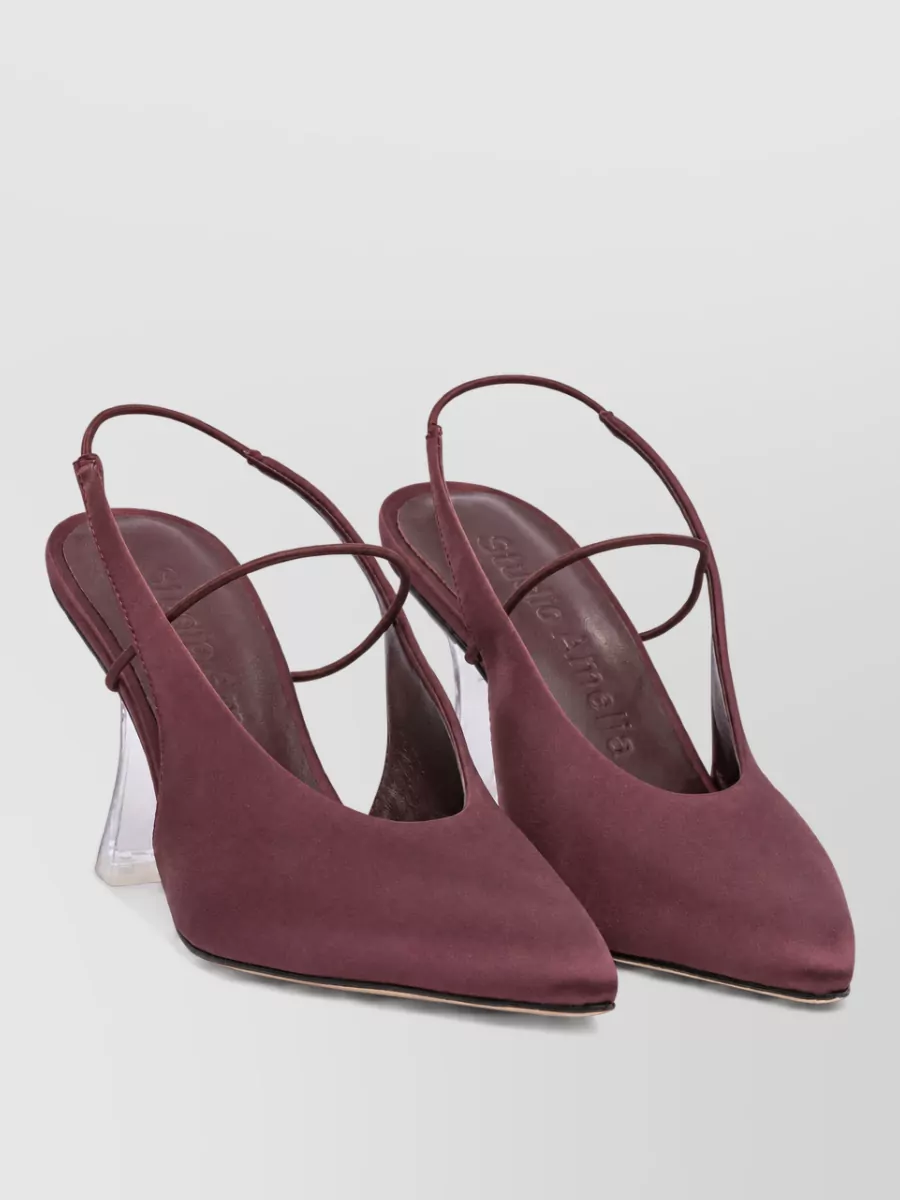 Studio Amelia mignon 90 fabric slingback pumps